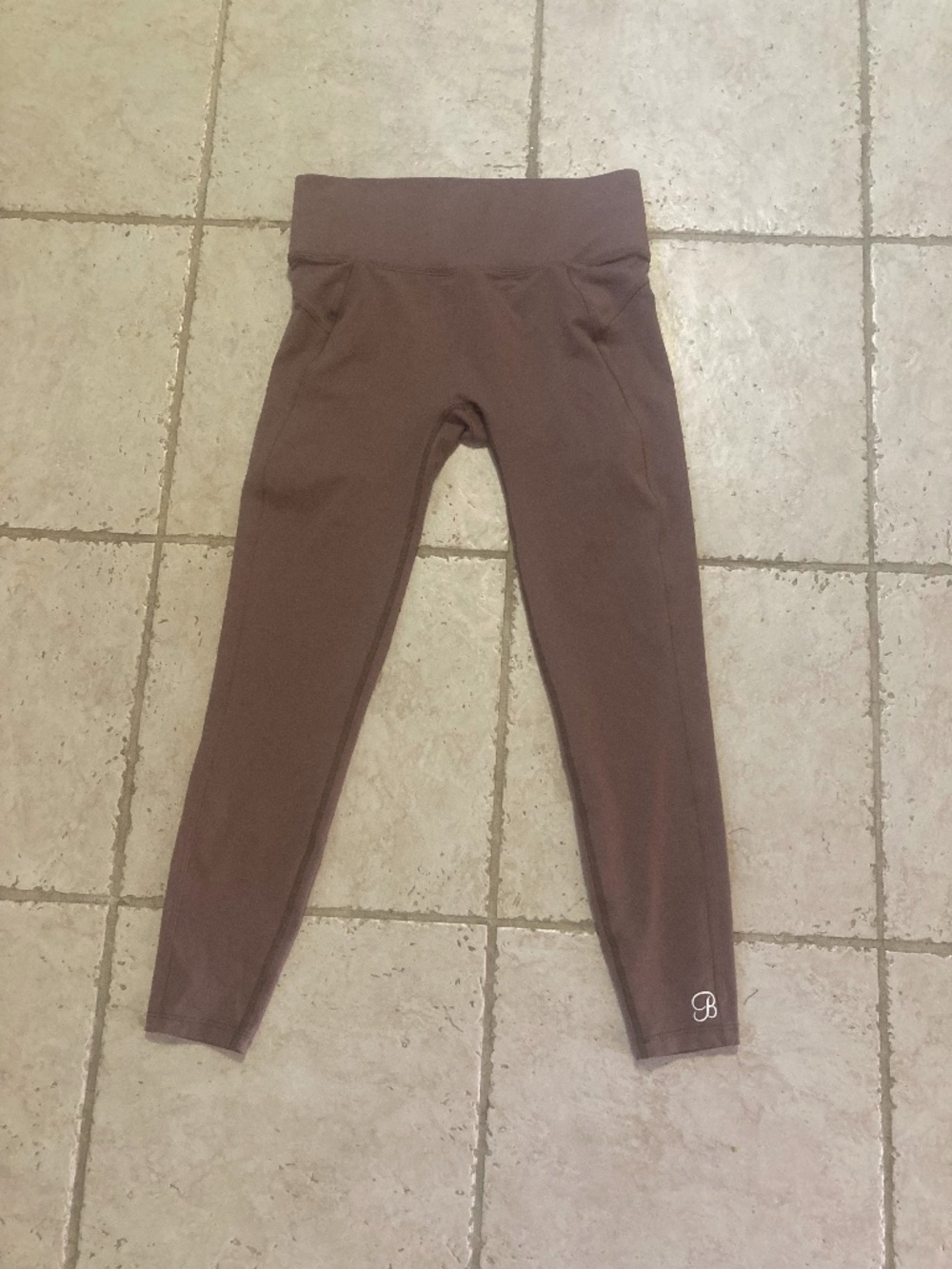 Bombshell Sportswear Tan Colored  Leggings Made in USA Size XL